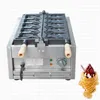 Corée commerciale crème glacée Taiyaki Machine poisson en forme de bouche ouverte gaufrier Taiyaki corée poisson gaufrier boulanger Machine