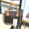 Groothandel nieuwe mini boston tassen Canvas echt leer dame messenger bag telefoon portemonnee mode satchel nano kussen schoudertas handtas