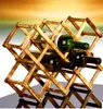 Classique en bois rouge casier à vin bière pliable 10 porte-bouteille cuisine barre présentoir organisateur maison Table boisson bouteille décor