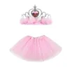 Ballett Fancy Pettiskirt Girls Tutu Kjolar med Kronprinsessan Stjärnor Glitter Sequin Stage Dancewear Kostym Sommar Tulle Mini Klänningar C7200