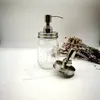 450 ml DIY Dozownik Mydło Pompa Ze Stali Nierdzewnej Mason Jar Soap Soap / Lotion Dispenser Head Head Glass Butelka ZZA1080