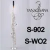 Högkvalitativ Japan Yanagisawa 902 B Flat Music Instrument Sopran Saxofon Yanagisawa Straight Sax Gratis frakt