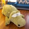 Giant Cartoon Corcodile Plush Toy Pillow Stor djur Alligator Tatami Bäddsoffa Spela Pad Giftdekoration 118Inch 300cm DY50643