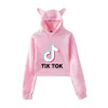 Tik Tok Software 2019 moda tendencia Sala mujeres verano sudaderas con capucha sudadera Sexy Kpop Harajuku ropa sudaderas de mujer