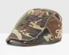 Cotton Flat Cap Bill Hat Newsboy Ivy Cabbie Drving Hat Hunting Golf Men Kvinnor Justerbar Gatsby Fashion Camouflage 1985 Embroi75548631799629