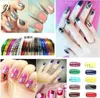 Tamax NA012 10pcspack Gold Sliver Nail Decals Round Nair Art Decoration Creative Line Sticker Press On Nails DIY Manicure Accesso1233393