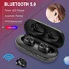 Auricolari TWS 5.0 B5 B5 Wireless Bluetooth Cuffia Impermeabile 6D Auricolare stereo Auricolare Touch Control Sport Earbuds 300mAh Caso di ricarica con microfono