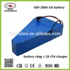 1800Wh Triangle 72V NCR18650GA 25ah Electric Bicycle Battery Pack Long Range for 3000W QS motor and Kettle controller