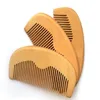 200pcs/lot Fast shipping Customized Engraved Your Logo Natural Peach Wooden Comb Beard Comb Pocket Comb 11.5*5.5*1cm