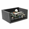 Freeshipping Ahududu Pi X820 V1.3 / X800 SSDHDD SATA Depolama Kurulu Eşleştirme Metal Kasa / Muhafaza + Güç Kontrol Anahtarı + Soğutma Fanı Kiti