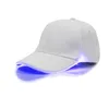 LED Light Baseball Cap 3 -lägen Flash Signal Cap 24 Stylesparty Club Black New Fabric Travel Strålkastare Annonsnatt HAT230O