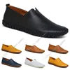 New hot Fashion 38-50 Eur new men's leather men's shoes Candy colors overshoes British casual shoes free shipping Espadrilles Fourteen