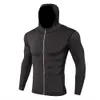 Mens Musculação Hoodie Ginásio Treino Camisas Com Capuz Jaqueta Esporte Treino Homens Chandal Zipper Hoodies Roupas Com Capuz Jaqueta Com Capuz