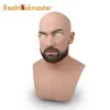 male latex realistic adult silicone full face masks for man cosplay party mask fetish real skin