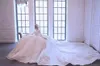 Luxe moslim trouwjurken lange mouw kant baljurk bruidsjurken Dubai Saoedi-Arabië zei Mhamad bruidsjurken op maat gemaakt 2847