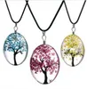 Collana con ciondoli di fiori secchi Collane con albero stellato di vetro Moda Crystal Party Trendy Designer Time Gem Fai da te Gioielli fatti a mano in vetro C241