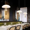 Restaurante moderno LED Luzes Luzes Bar Guarda-chuva de vidro Iluminação Nordic Sala de estar Decoração Pendurado Lâmpada Corredor Luzes