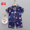 Toddler Baby Cartoon Pajamas 6 Colors Infant Shorts Sleeve Button Pyjamas Kids Clothes Girls Baby Clothes Teens Suits 0604219373320