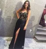 Neck Sexy Sheer Cheap Long Prom Lace Appliqued Chiffon High Side Split Formal Evening Dresses Ogstuff Vestidos De Fiesta Custom