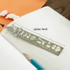 Multifunktionsmetall linjal bokmärke ihålig rita bokmärke linjaler kontors skolmaterial student brevpapper fest barn gåva vt1432