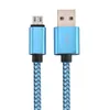 Snelle oplaadkabels Gevlochten Nylon Stof Type C USB C Micro USB-kabel voor Samsung HTC Android-telefoon