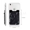 Credit ID Card Holder Case Universal Marble Wallet Phone Sticker Lycra Elastic Pocket for iPhone Samsung huawei