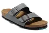 Venta caliente-Nueva playa de verano Zapatillas de corcho Chanclas Sandalias Mujer Color mezclado Casual Diapositivas Zapatos planos
