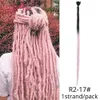 Handgemaakte Dreadlocks Haar Haak Hair Extensions Extensions Black Reggae Synthetisch Haak Vlechten Haar voor Afro Vrouwen en Mannen Marley Black