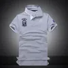 Yeni moda erkek marka polo tişört nakış indirim Polo Shirt% 100 Pamuk Kısa Kollu erkekler Polos Spor SİYAH İZLE POLO