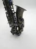 MARGEWATE MGL-322 High Quality Brass Alto Saxophone Black Nickel Plated Brand Eb Tone E Flat Musical Instruments with Case Free Shipping