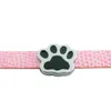 Partihandel 50st / Parti 8mm Svart Paw Slide Charms Fit för 8mm DIY Tillbehör Pet Collar Wristband Armband