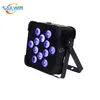 UK-Lager Professionelles kabelloses DMX 12 x 18 W RGBWA UV 6-in-1-LED-Par-Can-Licht