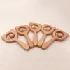 11 styles bébé teether elm en bois hibou ours hochet artisanat jouet nouveau-né les molaires bébé santé de dentition jouets m16495631003