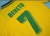 RETRO Pele Brasil maillots chemises RONALDO R Carlos Romario Ronaldinho BEBETO KAKA RIVLADO ADRIANO football calcio futebol pele