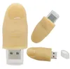 Смешные Finger образный USB Flash Drive ПВХ Мягкие резиновые Usb Customized 16GB 32GB 64GB Вы Логотип флэш-памяти Memory Stick Pen Drive высокого качества