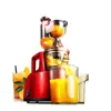 Red Squeezing 220V Electric Slow Juicer Fruits Vegetables Low Speed Juice Maker Extractor 200W Self-cleaning Ultra-quiet