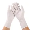 Guantes desechables de nitrilo blanco granular sin polvo, guantes de limpieza sanitaria para el hogar, guantes resistentes a las manchas para el hogar T3I5776