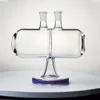 ボンズインフィニティウォーターフォールの卸売ガラス7インチの可逆的な重力ガラス水パイプオイルDABリギス14mmの男性ジョイントボウル付き