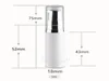 5ml 10ml Empty Cosmetic Airless Pump Lotion Bottle Mini Refillable Beauty Container with pump clear cap