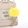 Creative Cartoon Mermaid Tail Hair Ball Key Ring Pendant Plush Toys Keychain Ladies Car Bag Keychain Julfödelsedaggåva