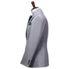 Men Suit Grey Plaid Suits 2021 Spring Autumn Gray Mens With Pants For Wedding Groom Office Business Formal Clothing 561