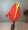 Costume de mascotte de grand feu rouge chaud d'usine 2019 pour adulte à porter