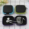 Headphone Cable Storage Hard Box Protection Bag PU Zipper Bag Anti-Pressure Portable Storage Data Line Box Earphone Storage Bags BH2193 CY