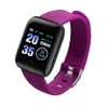 Reloj inteligente HOT 116plus Pantalla a color de 1.3 pulgadas Ritmo cardíaco Presión arterial Sueño Contador de pasos a prueba de agua Reloj deportivo Bluetooth PARA: IPHONE