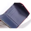 Designer plånbok grossist dam flerfärgad myntväska kort plånbok Färgglad korthållare Originallåda Dam Klassisk dragkedja Fickkorthållare
