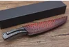Drop Shipping Classic Outdoor Fixed Blade Jakt Kniv 9Cr18mov Hand Smidd blad Full Tang Ebony Handle Survival Rak Knivar