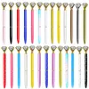 Kawaii beau diamant stylo à bille cristal gros diamant stylos pour l'école bureau femmes mariage nuptiale douche décor cadeaux