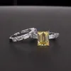Pan Diamond Ring s925 Materiales de plata Luxury Iced Ring Lady For Lover Joyería de moda Conjunto al por mayor Diamond Shine Cubic Zirconia 6 Color