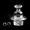 Beracky Glass UFOのバブル紡績Carb Capが6mmの石英Dab Terp真珠の炭素キャップ斜めのエッジQuartz Banger Nails Glass Bongs