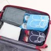 Outdoor Travel Portable Non-woven Drawstring 2 Size Large Capacity Perspective Shoes Tote Bag Dust-proof Shoes Storage Bag DH0586
